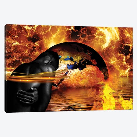 Through The Fire Canvas Print #YCB23} by Yvonne Coleman Burney Canvas Artwork