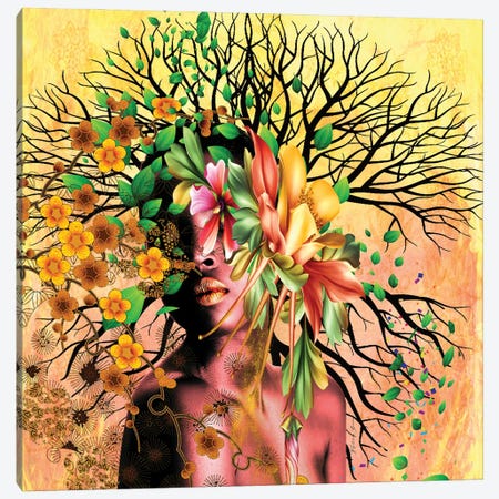 Women In Bloom - I Create Life Canvas Print #YCB27} by Yvonne Coleman Burney Canvas Art Print