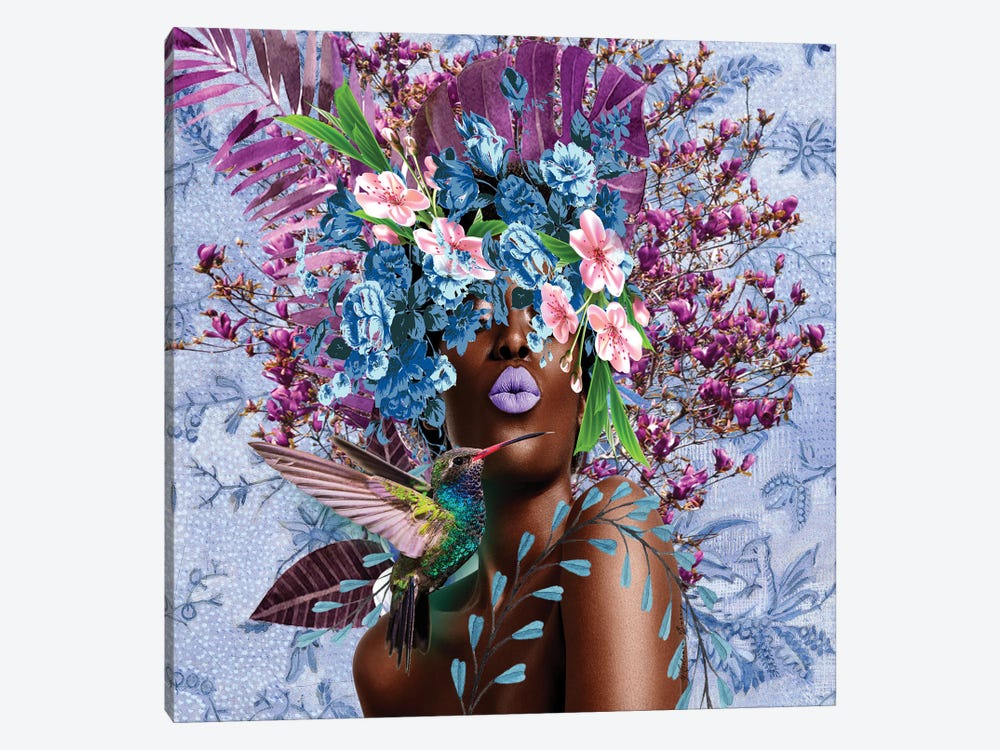 Women In Bloom - Purplicious by Yvonne Coleman Burney 1-piece Canvas Art