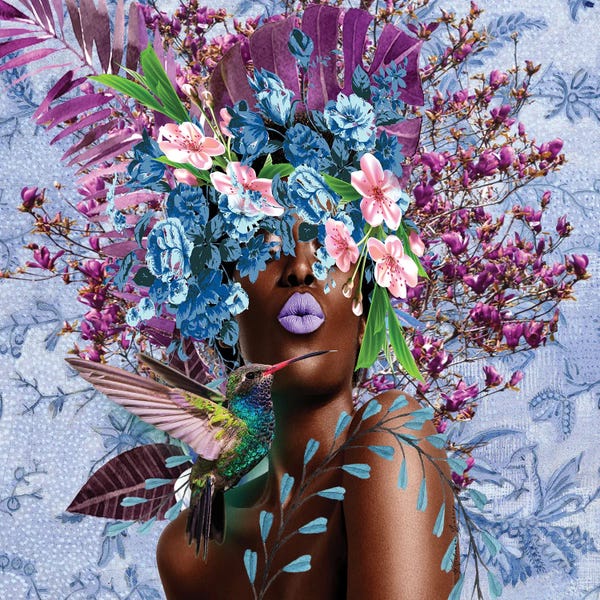 All Blues: Women In Bloom - Purplicious by Yvonne Coleman Burney