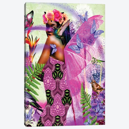 Beautiful Wings Pink Canvas Print #YCB2} by Yvonne Coleman Burney Art Print