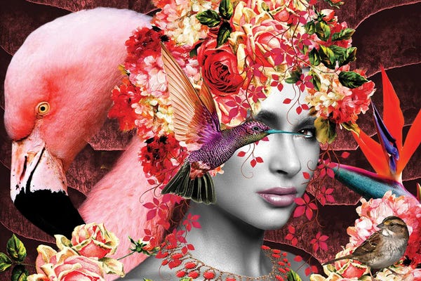 Fashion Photography: Flamingo Rose In Bloom by Yvonne Coleman Burney