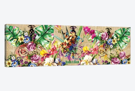 Flowers & Perfume Canvas Print #YCB37} by Yvonne Coleman Burney Canvas Art