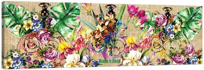 Flowers & Perfume Canvas Art Print - Maximalism