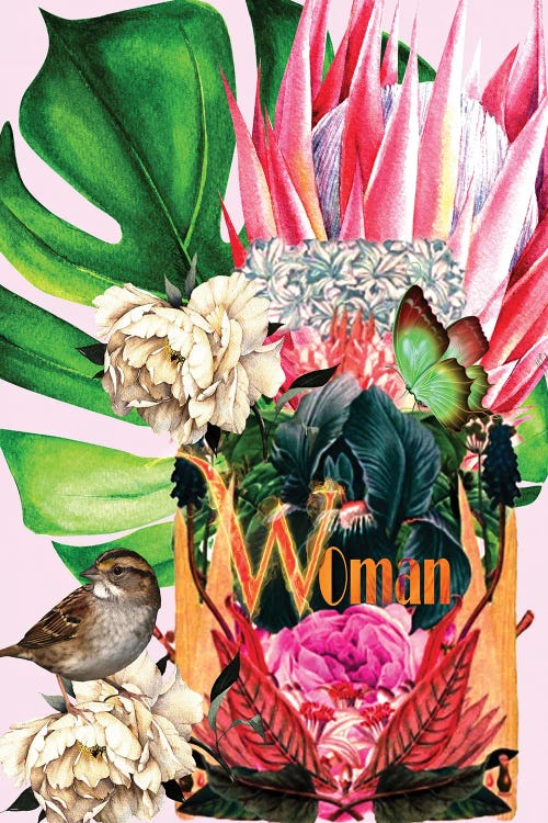 Woman - Woman In Bloom by Yvonne Coleman Burney wall art