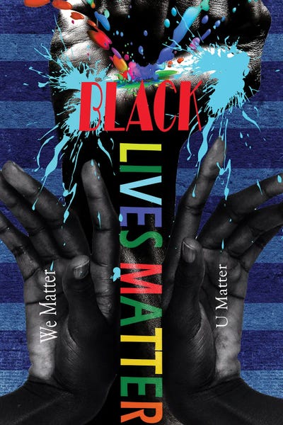 Black Lives Matter - We Matter by Yvonne Coleman Burney framed canvas print