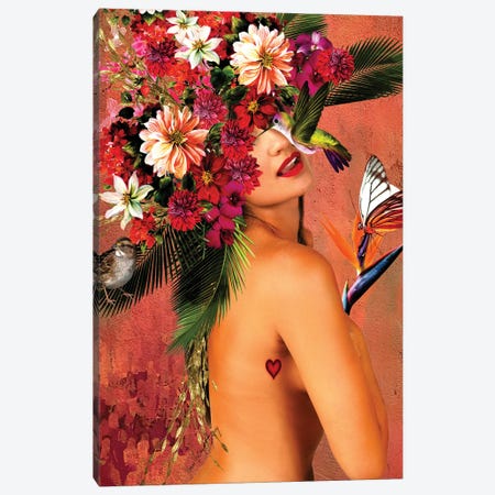 Women In Bloom - Beautiful In My Skin Canvas Print #YCB48} by Yvonne Coleman Burney Canvas Artwork