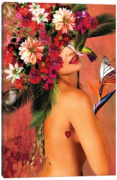 Women In Bloom - Beautiful In My Skin Canvas Art Print - Yvonne Coleman Burney