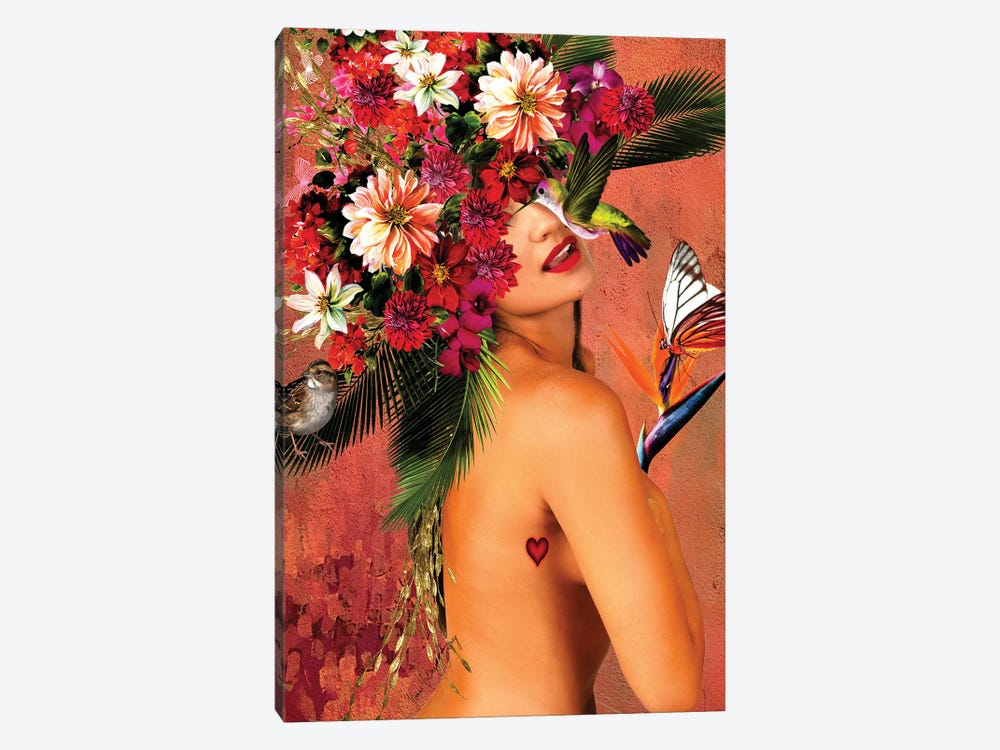 Women In Bloom - Beautiful In My Skin by Yvonne Coleman Burney 1-piece Canvas Print