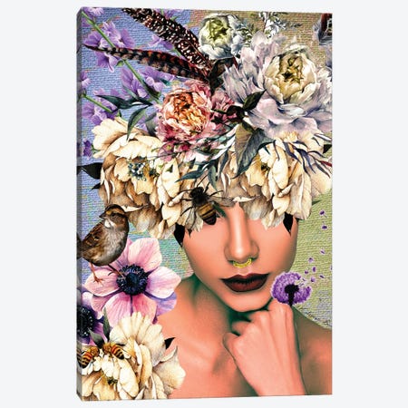 Women In Bloom - Bee Beautiful Canvas Print #YCB51} by Yvonne Coleman Burney Canvas Art Print