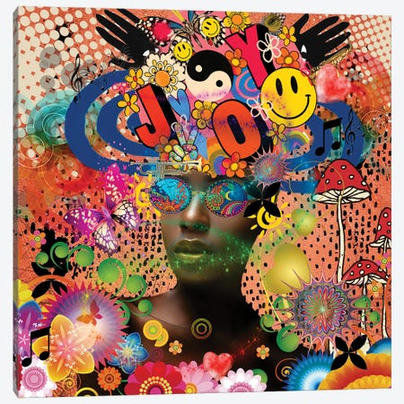 Joyful Noise - Afo-Pop Art Canvas Print #YCB52} by Yvonne Coleman Burney Canvas Print