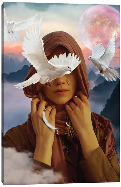 When Doves Cry Canvas Art Print - Yvonne Coleman Burney