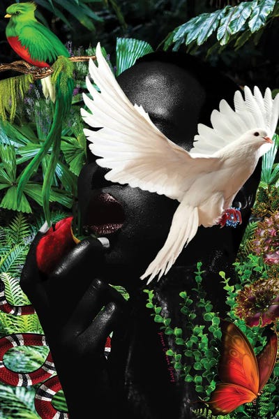 Tropical Living Room: Eve In The Garden by Yvonne Coleman Burney