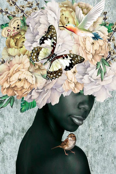 Tropical Living Room: Women In Bloom - Stacy by Yvonne Coleman Burney