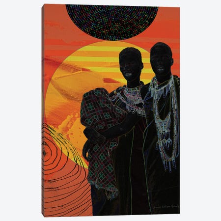 My Life In The Sunshine Africa's Cosmic Sunset Canvas Print #YCB66} by Yvonne Coleman Burney Canvas Print