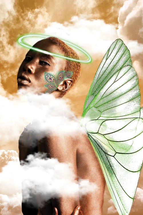 Ebony Angel by Yvonne Coleman Burney wall art