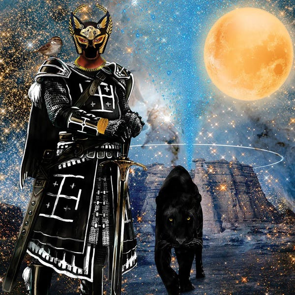Afrofuturism: Egyptian Black Knight by Yvonne Coleman Burney