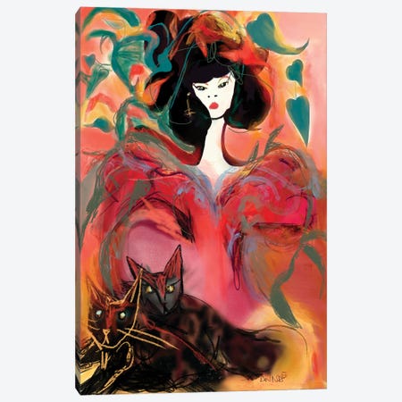 Y2K Chinoiserie Canvas Print #YCG10} by Year of the Cat Canvas Artwork