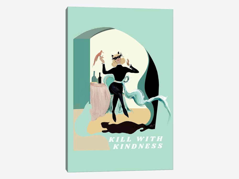 Kill Them With Kindness by Year of the Cat 1-piece Canvas Art