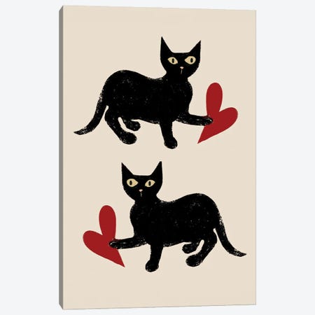 Love Is Simple Canvas Print #YCG26} by Year of the Cat Canvas Art