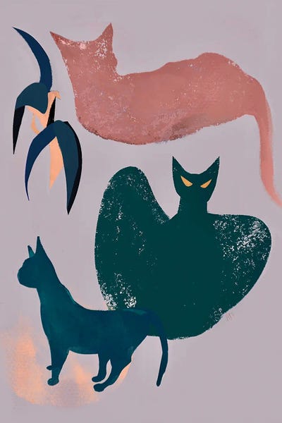 Cats In Tulum by Year of the Cat canvas print