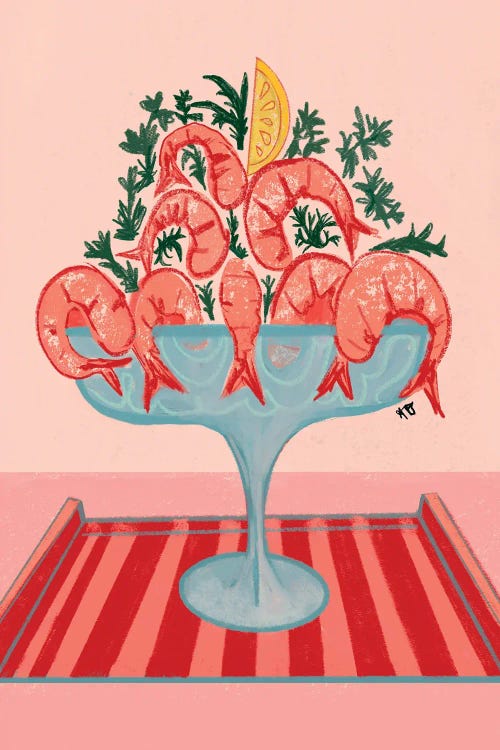 Amalfi Shrimp, Coral Tray