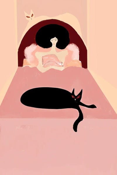 Fine Art Print: Bedroom Cats by Year of the Cat