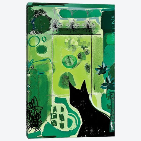 Abstract Cat Garden Canvas Print #YCG3} by Year of the Cat Canvas Artwork