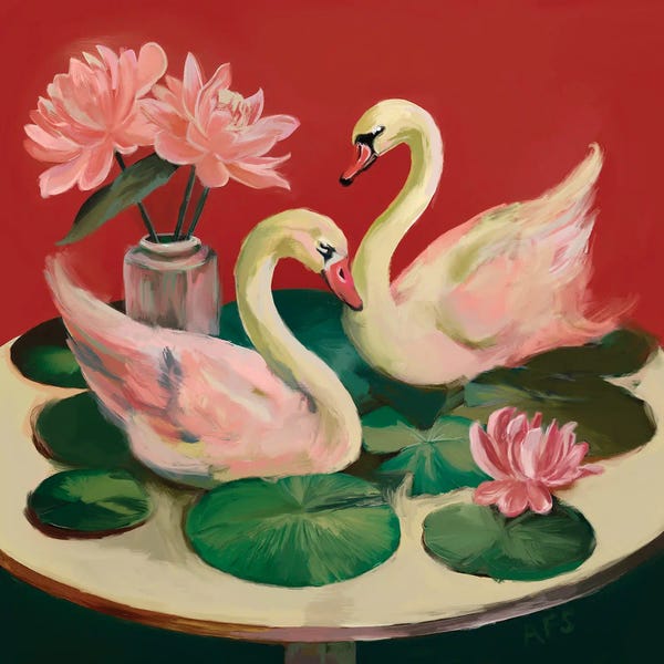 Dining Table Swans