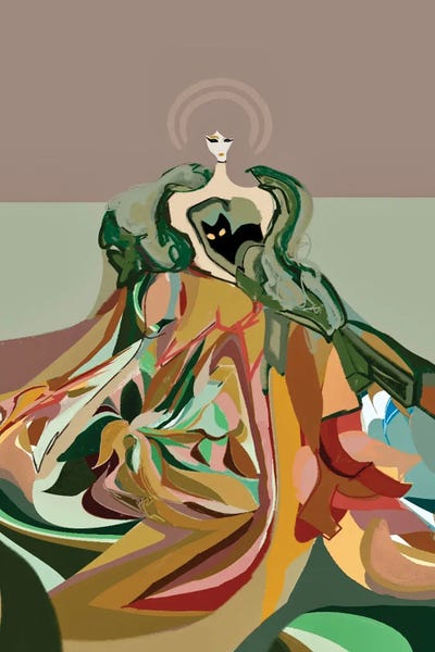 Black Cats: Patchwork Mama Cat by Year of the Cat