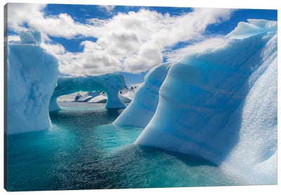 Antarctic Peninsula, Antarctica. Errera Channel, Beautiful Iceberg. Canvas Art Print