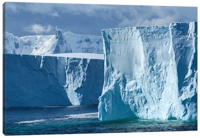 Antarctica, Antarctic Peninsula. Tabular Iceberg. Canvas Art Print - Ice & Snow Close-Up Art