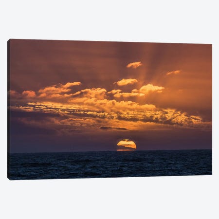 Antarctica, Drake Passage. Sunset And Seascape. Canvas Print #YCH30} by Yuri Choufour Canvas Art Print