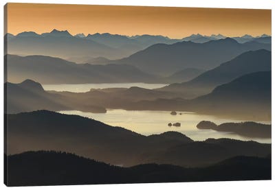 Canada, British Columbia. Aerial View Of Pacific Rim National Park. Canvas Art Print - Yuri Choufour