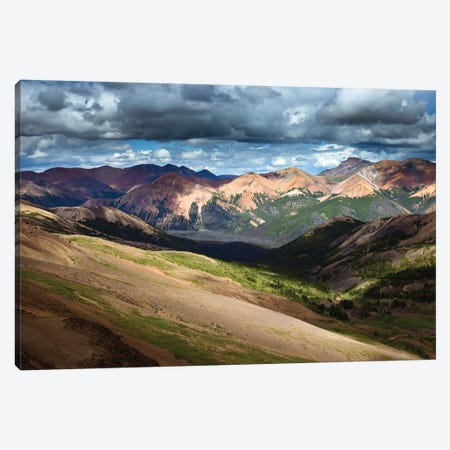 Canada, British Columbia. South Chilcotins, View From Top Of Deer Pass Trail. Canvas Print #YCH90} by Yuri Choufour Art Print