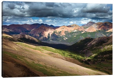 Canada, British Columbia. South Chilcotins, View From Top Of Deer Pass Trail. Canvas Art Print - Yuri Choufour