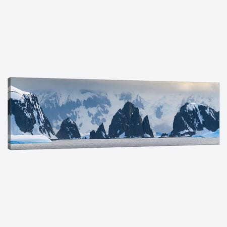 Antarctic Peninsula, Antarctica, Spert Island. Craggy Rocks And Mountains. Canvas Print #YCH9} by Yuri Choufour Canvas Print