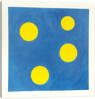 Daydreaming Canvas Art Print - Blue Abstract Art