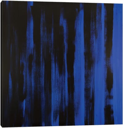 Nightfall Canvas Art Print - International Klein Blue