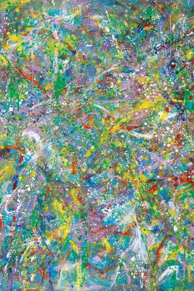 White Christmas No 5. with Toys by Yolanda Fernandez-Shebeko canvas print