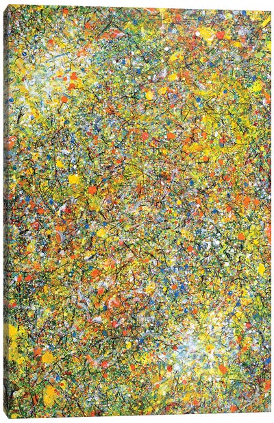 Conversations in the Late Afternoon  Canvas Art Print - Similar to Jackson Pollock