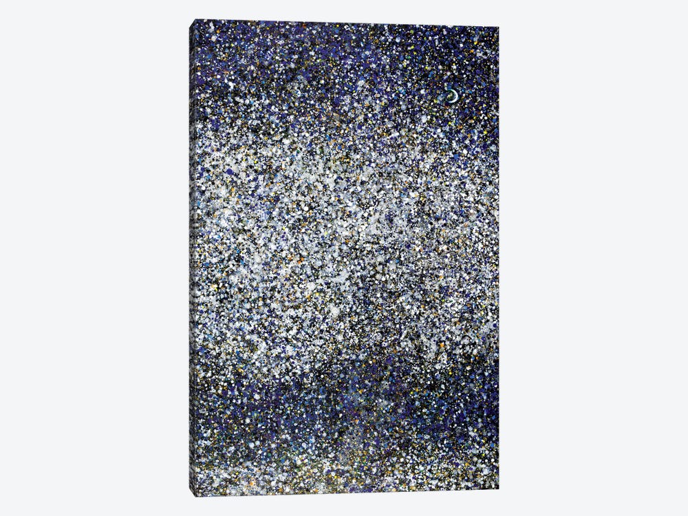 Midnight Snow and Stars  by Yolanda Fernandez-Shebeko 1-piece Canvas Print