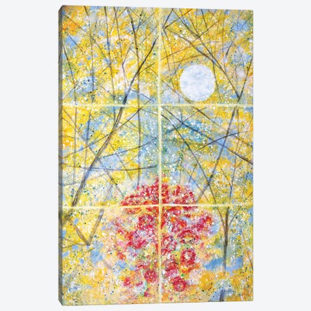 Relected Moon Rain and Roses  Canvas Print #YFS51} by Yolanda Fernandez-Shebeko Canvas Wall Art