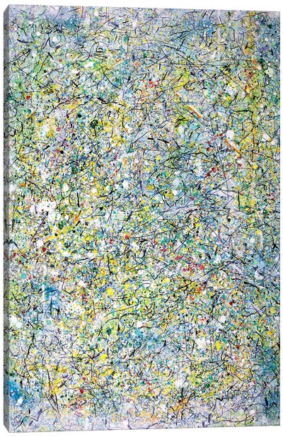 Winter Writings  Canvas Art Print - Similar to Jackson Pollock