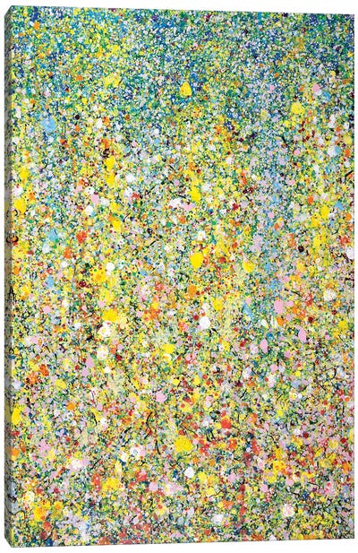 Yellow Butterfly for Whistler  Canvas Art Print - Similar to Jackson Pollock