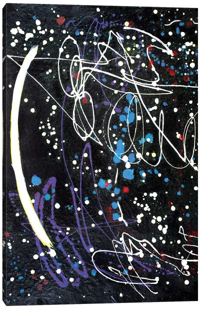 Ancient Communications  Canvas Art Print - Similar to Jackson Pollock