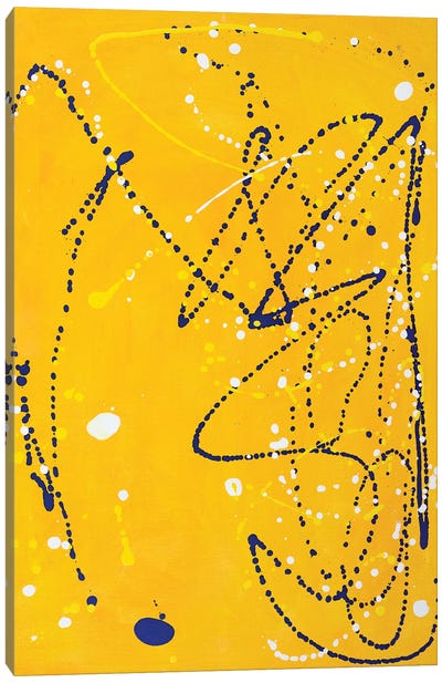 Leap  Canvas Art Print - Yellow Art