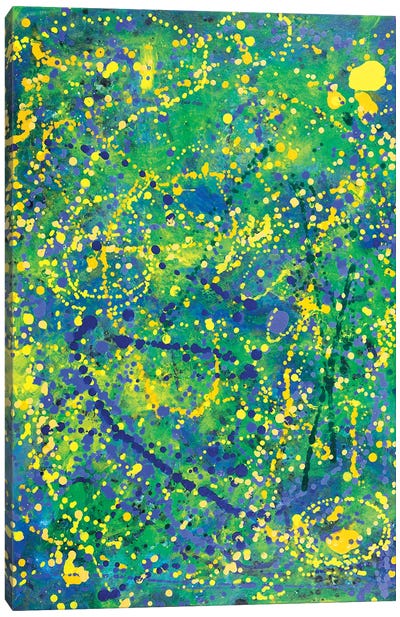 Lighted Path II  Canvas Art Print - Similar to Jackson Pollock