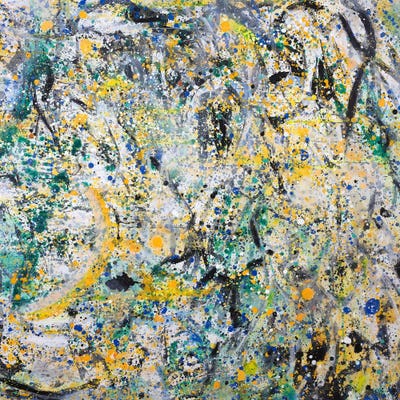 Climb A Clouded Mountain by Yolanda Fernandez-Shebeko framed canvas print