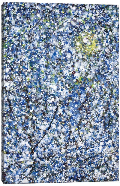 Early Evening Snowfall Canvas Art Print - Similar to Jackson Pollock